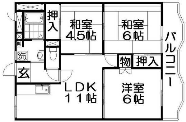 サンファーストウエダの物件間取画像